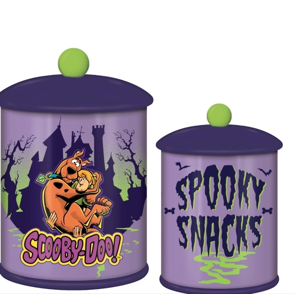 Silver Buffalo X Scooby-Doo Spooky Snacks Ceramic Snack Jar - Picture 1 of 11